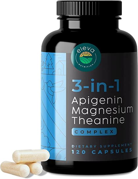  50mg of apigenin (optional; found in chamomile). . Magnesium threonate apigenin theanine sleep